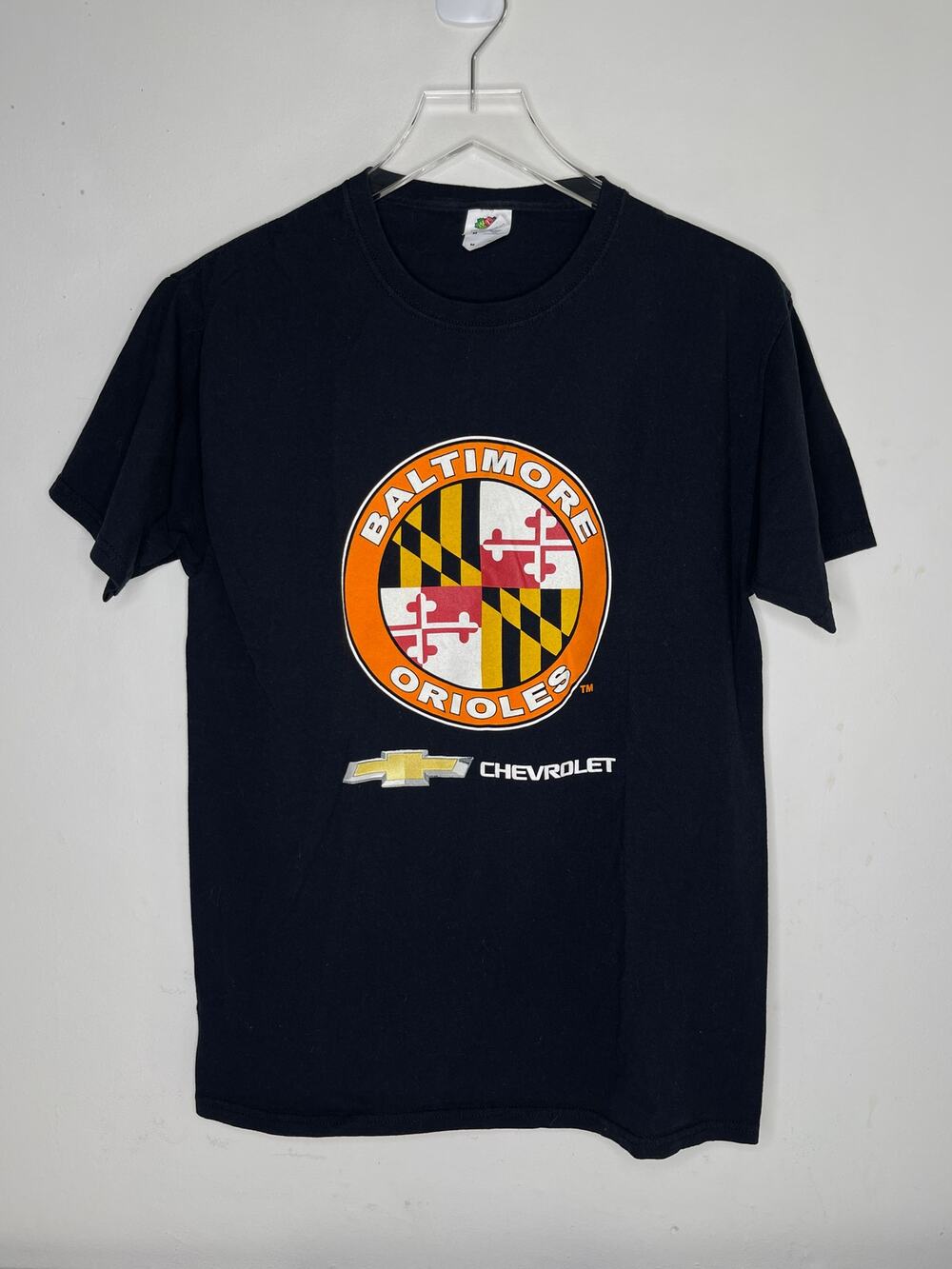 Baltimore Orioles Oriole Bird Baseball Logo MLB Chevrolet Chevy T-shirt — Medium
